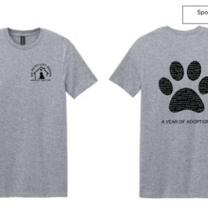 Gray One Year of Adoptions Tee