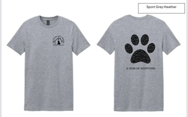 Gray One Year of Adoptions Tee